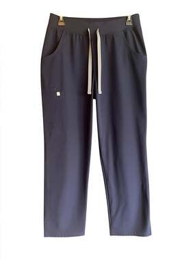 FIGS Technical Collection Kade Cargo Scrub Pants in Navy Blue Size Medium